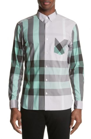 Thornaby Slim Fit Plaid Sportshirt