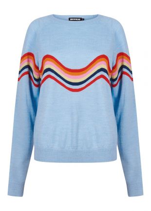 House Of Holland - Wavy Peace Cut Out Jumper