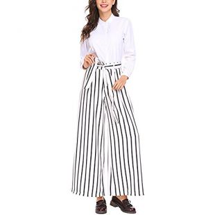 Pantalon Fluide Femme Été - Taille Haute, Léger, Boho Chic Pour Looks Décontractés