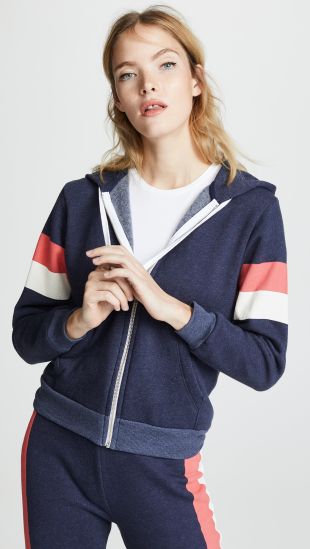 Wildfox regan zip top hoodie