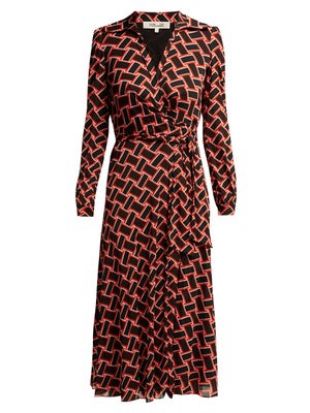 Diane Von Furstenberg Robe portefeuille Phoenix
