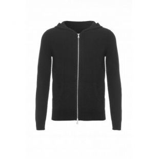 Scottish Collection Mens Pure Cashmere Cardigan Hoodie with Zip