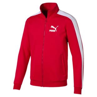 Puma Veste de survêtement à double tricot Archive Iconic T7 en rouge