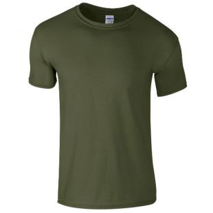 T-shirt à manches courtes Gildan Soft-StyleTM pour homme (2XL) (Vert armée)