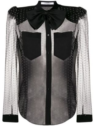 Polka Dot Sheer Blouse