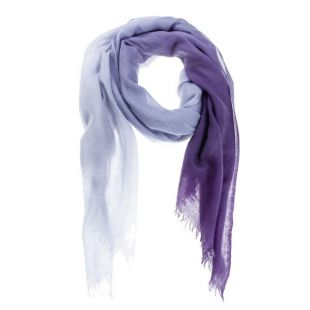 Purple Ombré Hand Woven Cashmere Wool Scarf