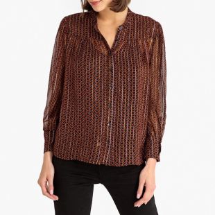 Blouse en voile imprimé WIZE