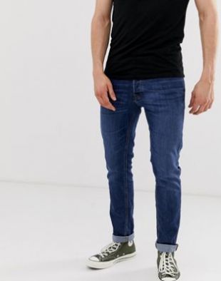 Jack & Jones Jean slim fuselé Bleu moyen