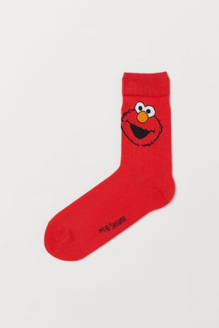 H&M Socks Red/Sesame Street for Men