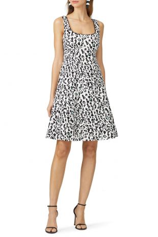 White Leopard Dress