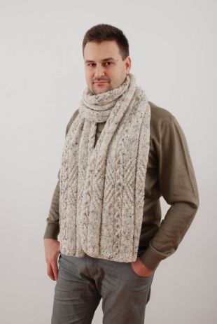 Extra longue écharpe pour homme. Echarpe en laine épaisse. Foulard tricoté à la main. Foulard d’hiver. Foulards pour homme. Cadeau pour lui. Accessoires pour hommes. Cadeau de Noël