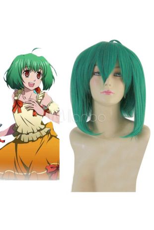 Cosplay perruque moyenne comme Ranka Lee de Macross Frontier