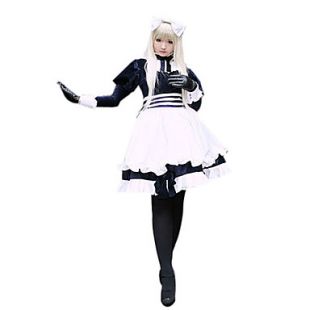 Inspiré par Hetalia White Russia Natalia Alfroskaya Manga Costumes de Cosplay Costumes Cosplay Mosaïque Blanc Manche Longues Robe Pour