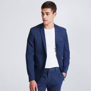 Jules Jules Veste de costume regular Bleu Grise