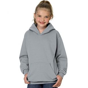 Hanes By Youth ComfortBlend EcoSmart Pullover Hoodie_Light Steel_XS