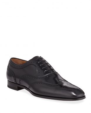 Christian Louboutin Christian Louboutin Cousin Platerissimo Black Leather Brogue