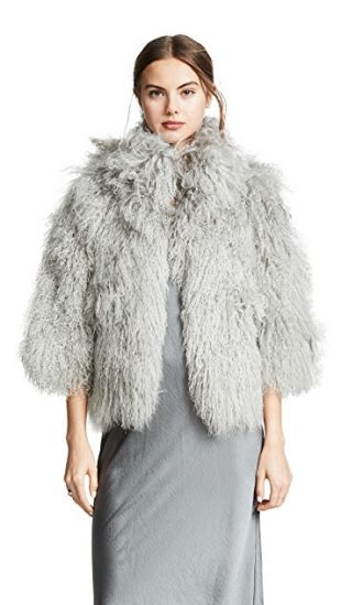 Adrienne Landau Mongolian Lamb Jacket