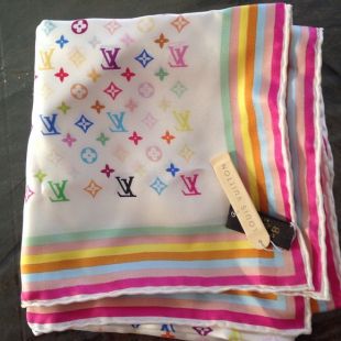 Monogram Multicolor Silk Mini Scarf