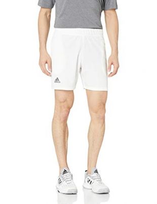 adidas Men's Tennis Barricade Short, White, Medium