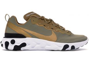 Nike React Element 55 Metallic Gold