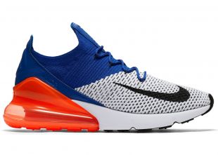 Nike Air Max 270 Flyknit Racer Blue Total Crimson