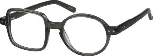 Zenni Optical Eyeglasses Gray Round Glasses #441191
