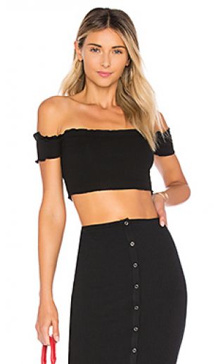 Privacy Please Top manches courtes Stanton en noir