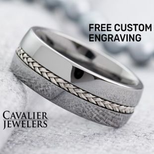Bande de mariage pour homme, bague en argent, bague de mariage, bague pour homme, bague en tungstène, bande de mariage de tungstène, femmes, bague personnalisée, gravé bague 8mm