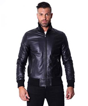 D'Arienzo Leather Jackets Made In Italy - Men's Italian Leather Bomber ...