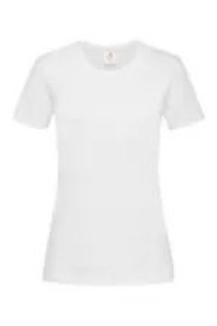 Womans Ladies Womens Fit Plain Cotton Short Sleeve Crew Neck Tee T Shirt Tshirt