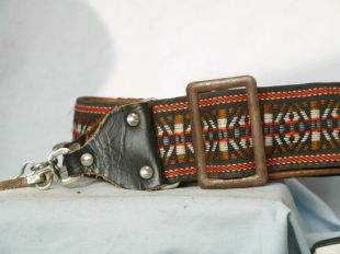 Caméra courroie de cou large motifs Hippie rétro