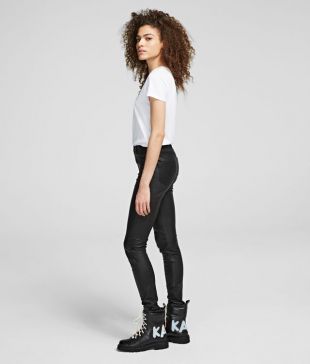 Leather & Patent Biker Pants
