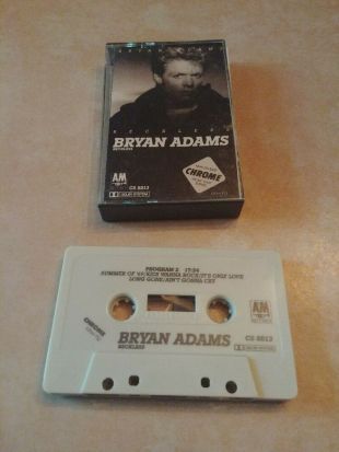 Bryan Adams Reckless Cassette Tape 1984 A & M Records