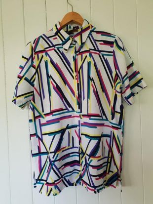 Maillot Cycliste Vintage Colnago Taille M, Multicolore Années 80/90, Homme
