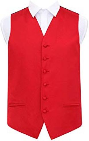 DQT Homme Plaine Satin Gilet de Mariage