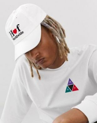 Huf Love cap in white