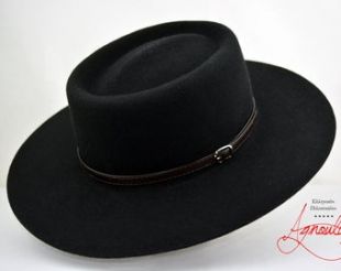 Bolero bonnet | Le joueur | Bord large chapeau hommes femmes noires | Western chapeaux en feutre de laine