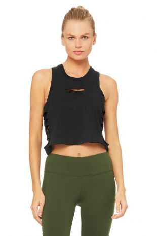 Alo Yoga - Cut It Out Cropped Tank