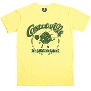 Castroville Artichoke Festival T Shirt - Yellow Haze - Medium