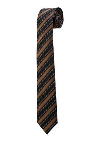 Oh La Belle Cravate Cravate fine slim à rayures marron noir blanc mariage DESIGN RTS