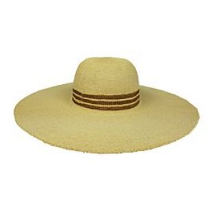 Metallic Inset Stripe Sunhat