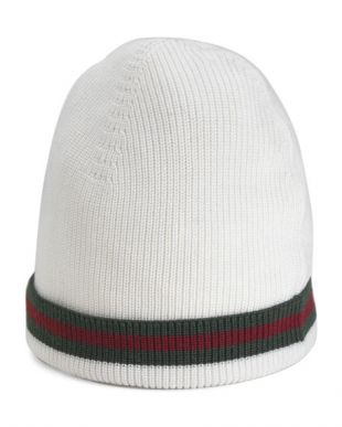 Gucci Crook Knit Hat, White