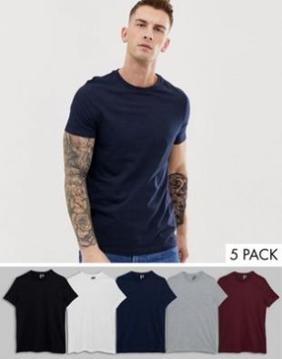 Asos Lot de 5 t shirts ras de cou