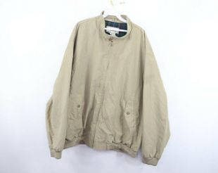 Zip Plaid Blanket Lined Bomber Jacket Coat