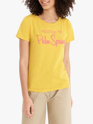J.Crew Palm Springs Cotton T Shirt, Rich Gold