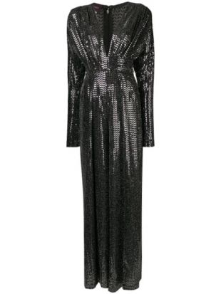 Tal­bot Run­hof - Talbot Runhof Plunge Neck Jumpsuit