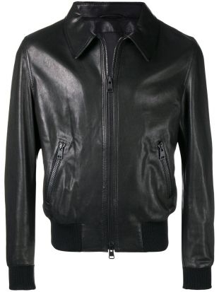 Ami Alexandre Mattiussi Blouson Zippé Grainé