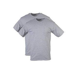 Gildan G500 2-Pack T-Shirt Uomo – 100% Cotone, 150g, Taglie L/Sport Grey/Safety Green
