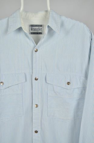 Wrangler Vintage 80s 90s Western Stripped Retro Shirt