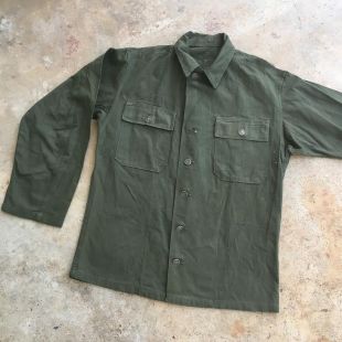 Vintage 40s WWII Era Olive Green Army Jacket